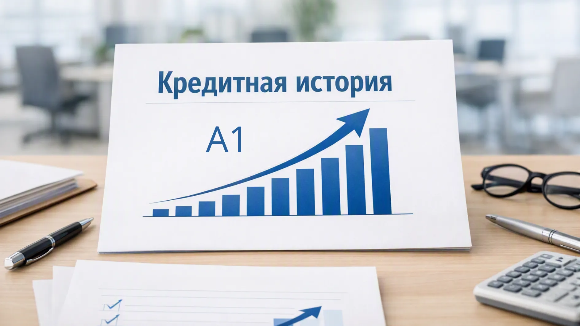 Документ, на котором написано: кредитная история А1 и график